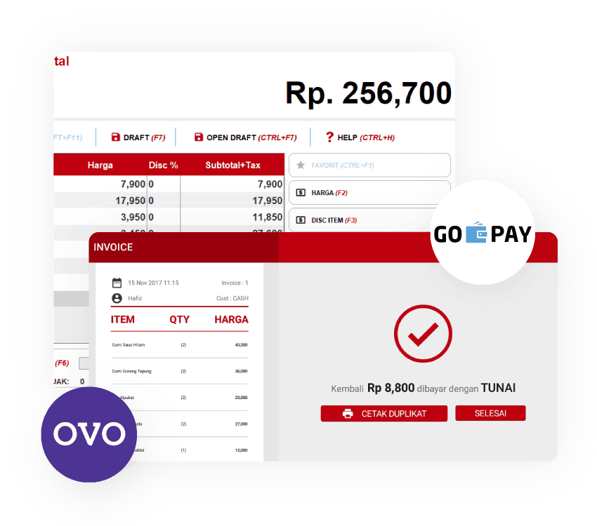 Software Kasir Multi Payment OVO Gojek Beepos