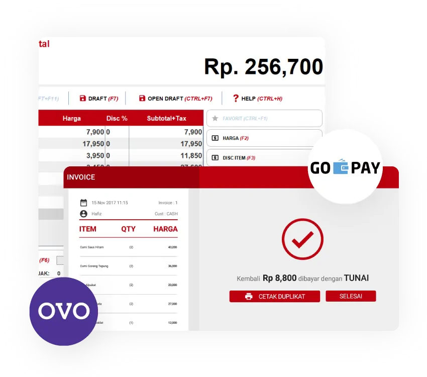Software Kasir Multi Payment OVO Gojek Beepos