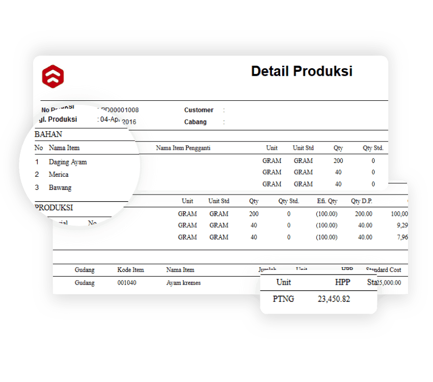 Software Kasir Produksi HPP Kalkulasi Gambar