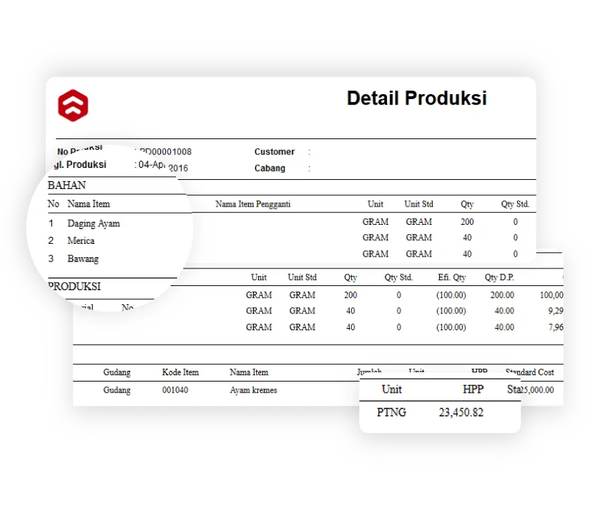 Software Kasir Produksi HPP Kalkulasi Gambar