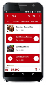 Software Kasir Beepos Mobile Portrait Tampilan POS