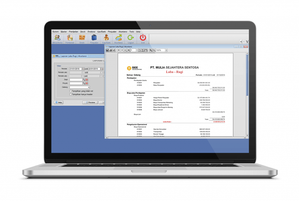 software akuntansi laporan akuntansi laba rugi