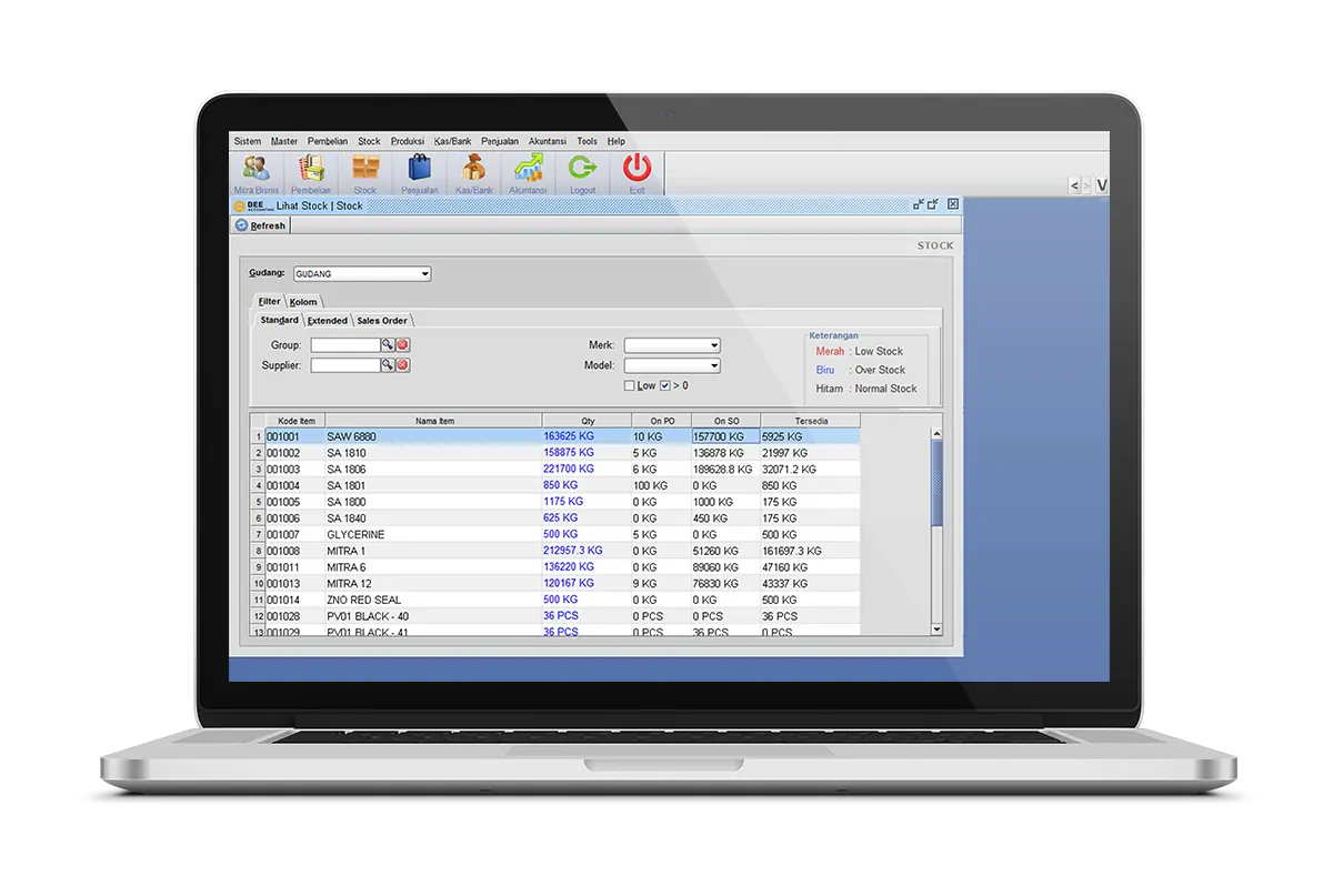 Program Akunting Lihat Saldo Stok Terkini