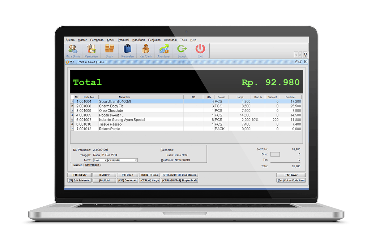 Software Akuntansi Penjualan Kasir POS