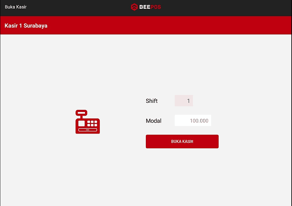 Setting Modal Kasir Beepos Mobile