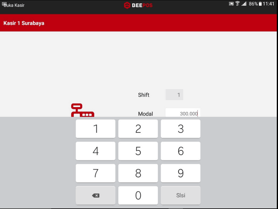 Setting Modal Kasir Beepos Mobile