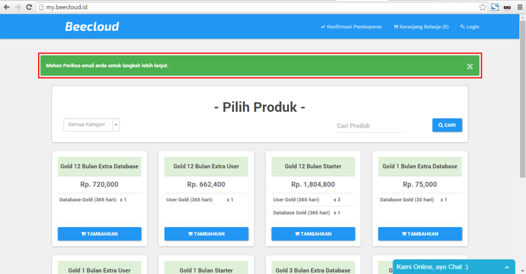 Reset Kata Sandi MyPanel Beecloud