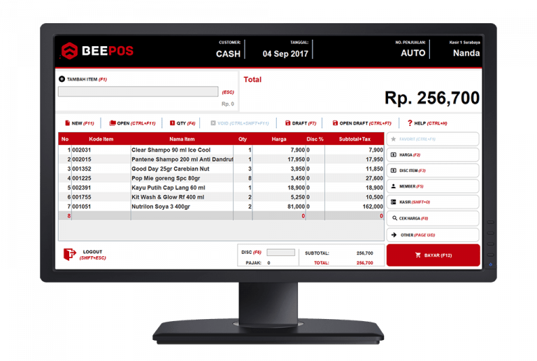 Penjualan kasir