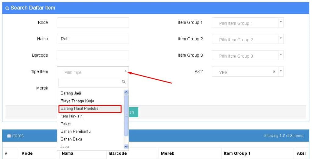 Cara Input B.O.M Untuk Produksi Beecloud