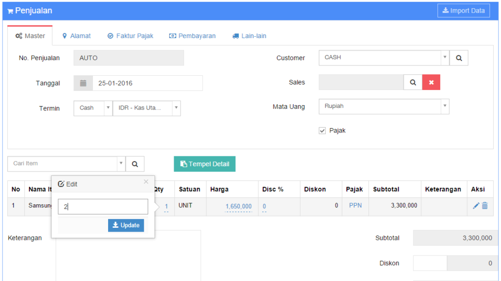 Cara Membuat Invoice Penjualan