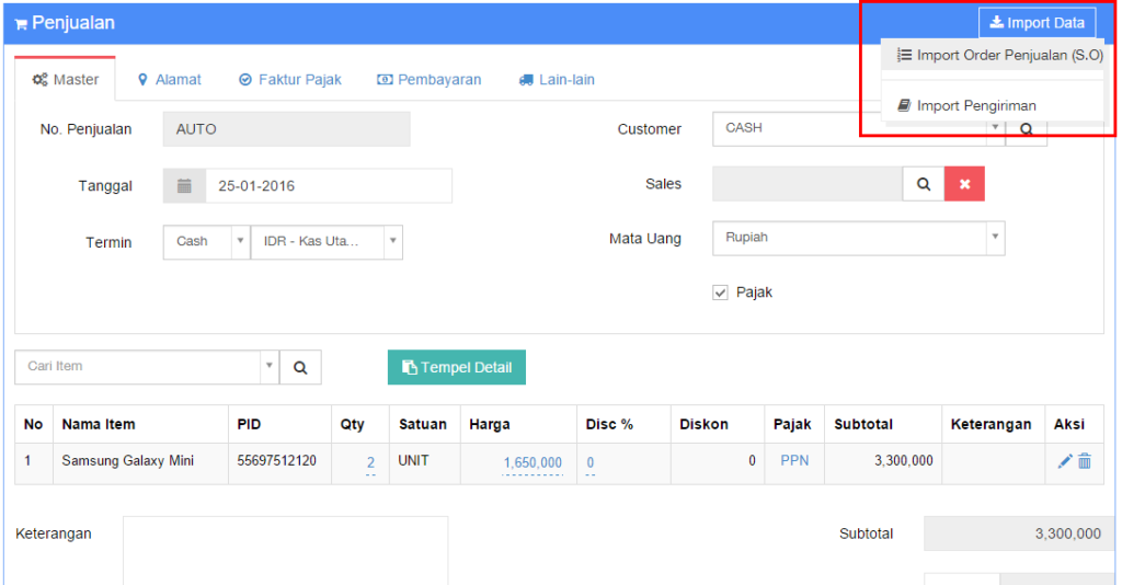 Cara Membuat Invoice Penjualan