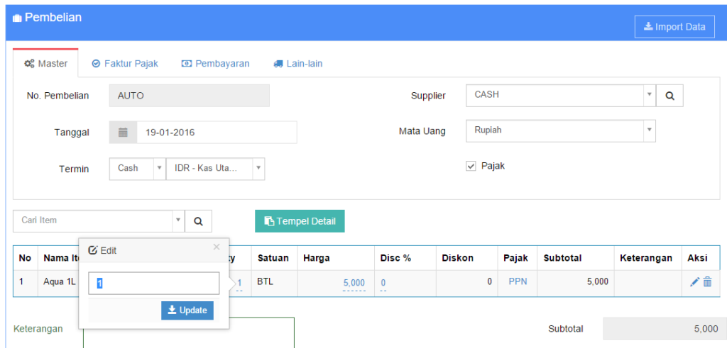 Cara Membuat Invoice Pembelian Beecloud