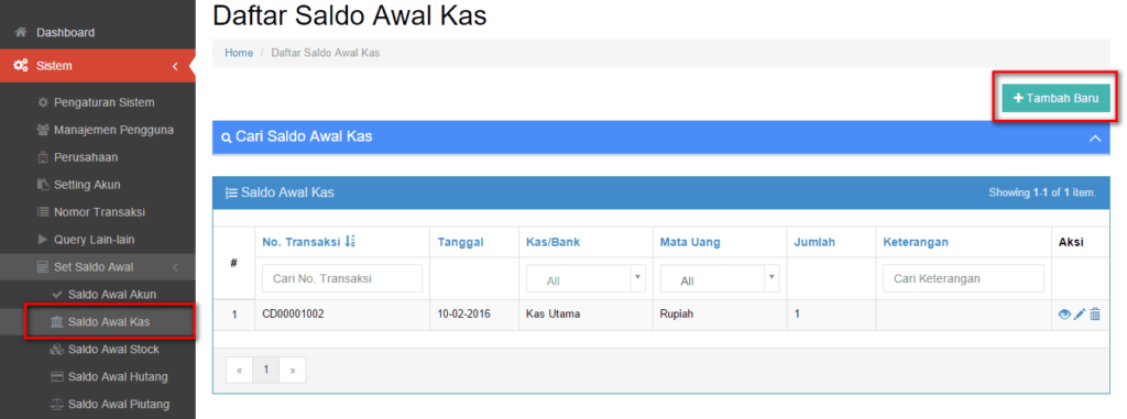 Cara Input Set Saldo Awal Kas/Bank Beecloud