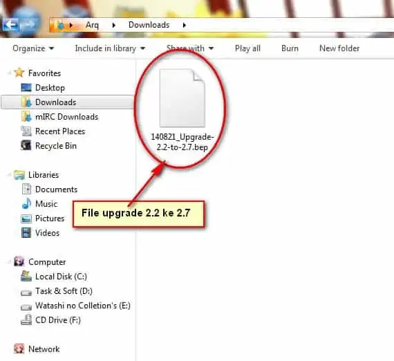 Cara Upgrade BeeAccounting 2.2 ke 2.7