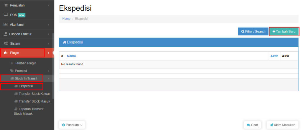 Plugin Stock in Transit