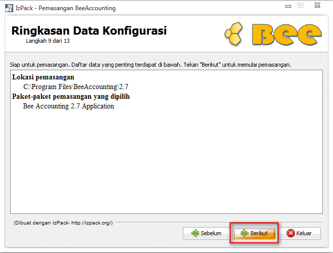 Cara Upgrade BeeAccounting 2.2 ke 2.7