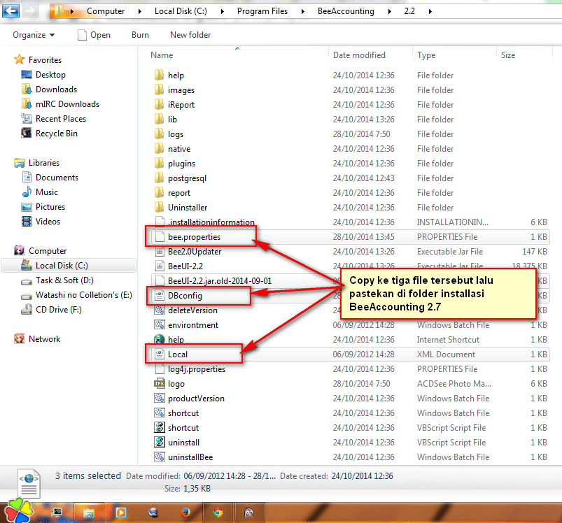 Cara Upgrade BeeAccounting 2.2 ke 2.7