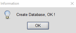 Buat Database Berhasil