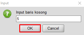 Input Baris Kosong