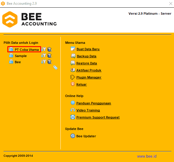 Profil Database Terbuat