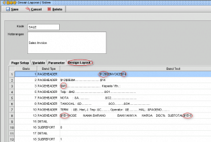 Desain Text Invoice