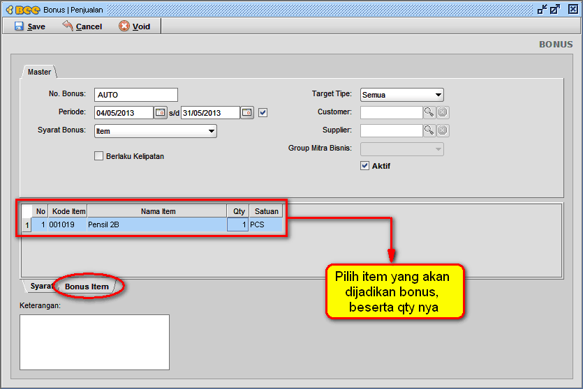 Cara Membuat Bonus di BeeAccounting