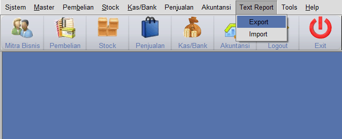 Plugin Import Export Text Report Desain Laporan