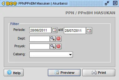 PPN Masukan Beeaccounting