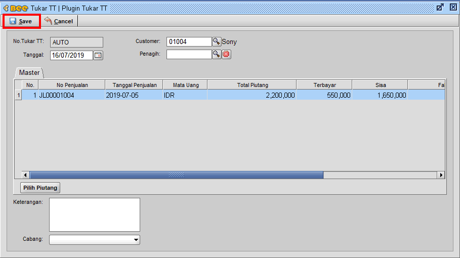 Penggunaan Plugin Tukar TT Bee.id