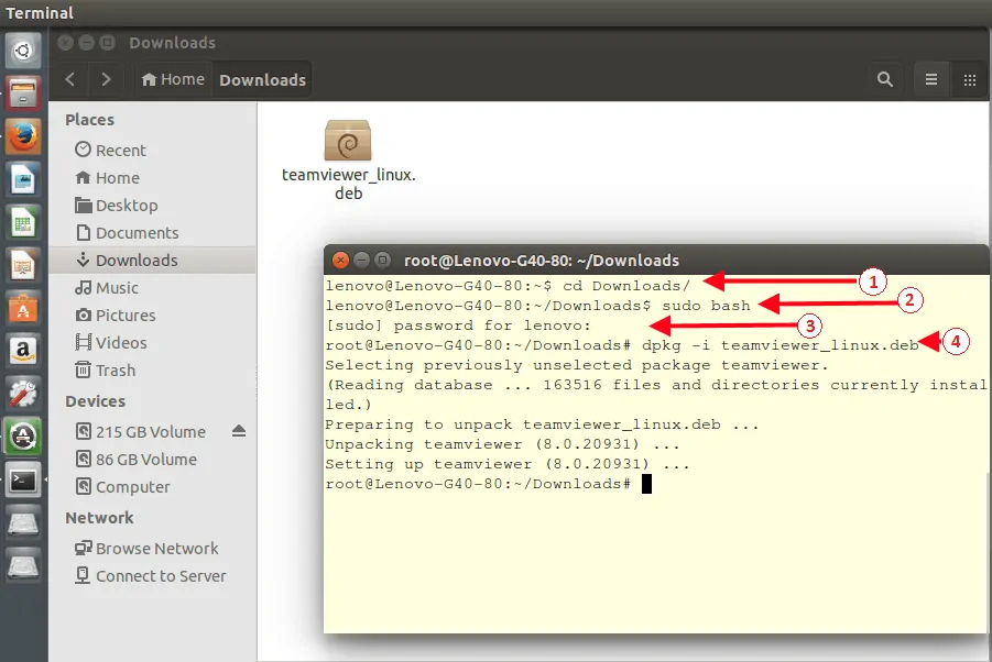 Install Teamviewer di Linux Ubuntu