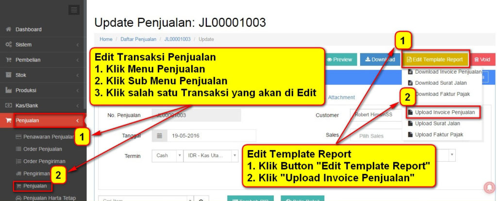 Cara Merubah Ukuran Invoice Penjualan A5