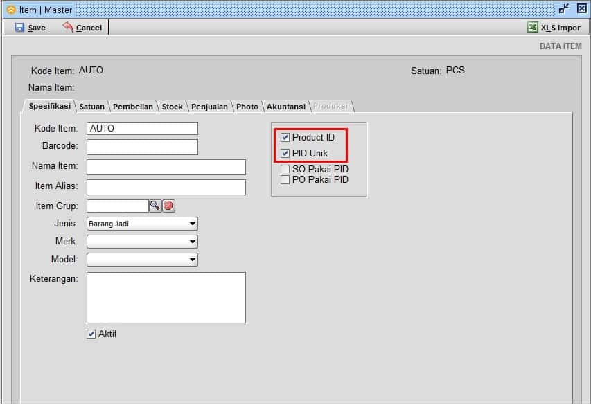 Cara Setting PID (PID Unique)