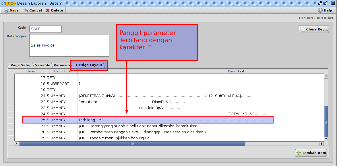 Setting Mata Uang dan Terbilang di Struk Invoice Faktur Penjualan (Text Report)