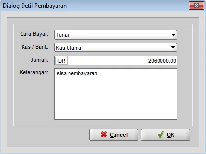 Pembayaran Menggunakan Nota Potong (FCN)