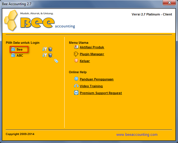 Menghubungkan Bee Accounting Client dengan Server