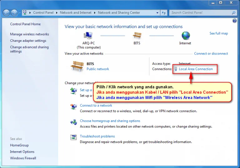 Menghubungkan Bee Accounting Client dengan Server