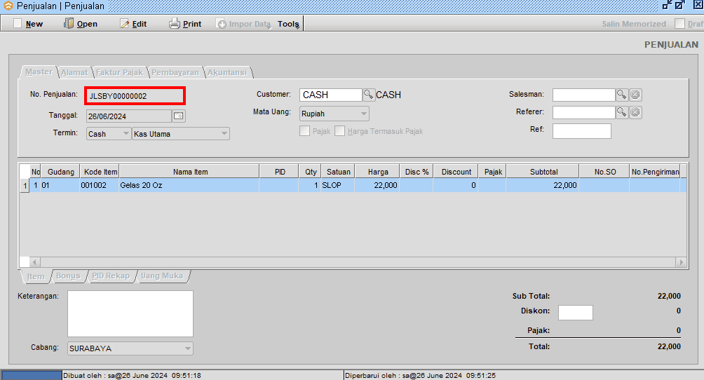 Gambar 5. Contoh B+