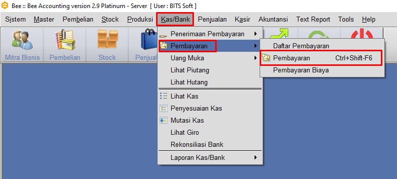 Masuk Menu Pembayaran