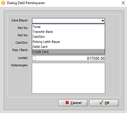 Pilihan Pembayaran Beeaccounting