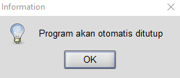Program Ototmatis Ditutup