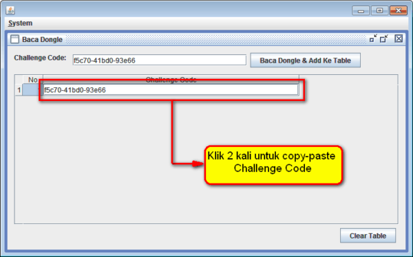 Panduan Cek Challenge Code dengan Dongle Reader