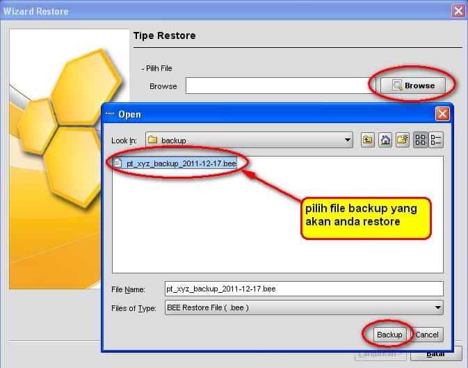 Cara Restore (mengembalikan) Database Hasil Backup Bee.id