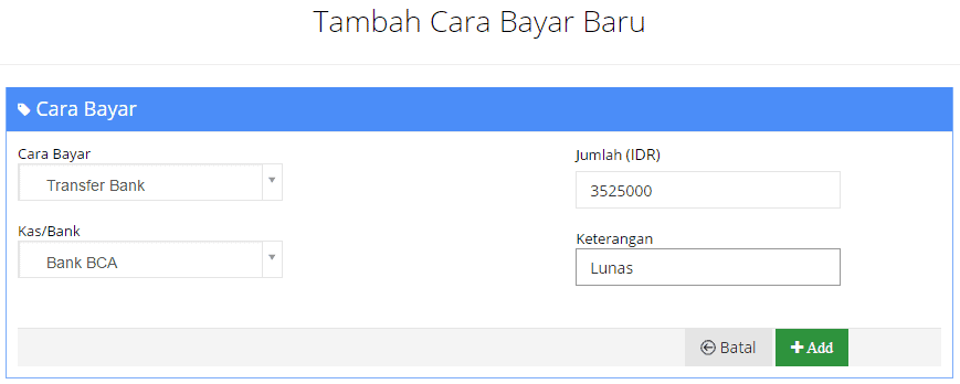 Cara Potong Hutang dengan Uang Muka