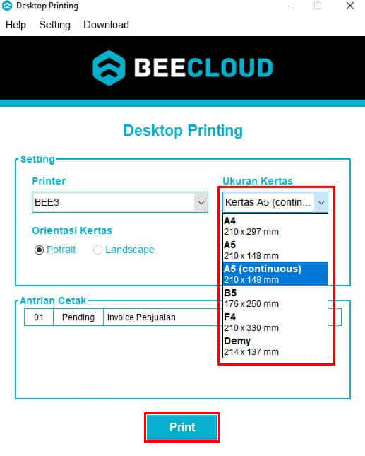 Installasi dan Cara Menggunakan Beecloud Desktop Print