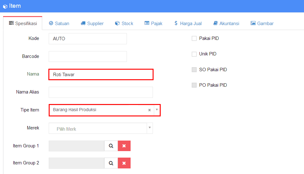Cara Input Produksi Manual Sampai Terjadi Stock Beecloud