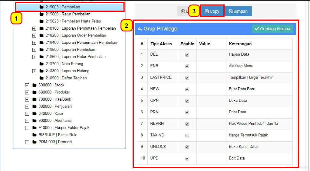 Hak Akses Manajemen Pengguna (Draft) Beecloud