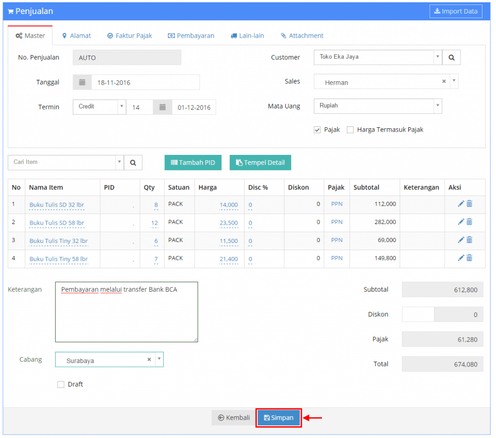 Cara Kirim Invoice Menggunakan Email