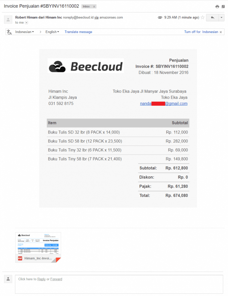 Cara Kirim Invoice Menggunakan Email