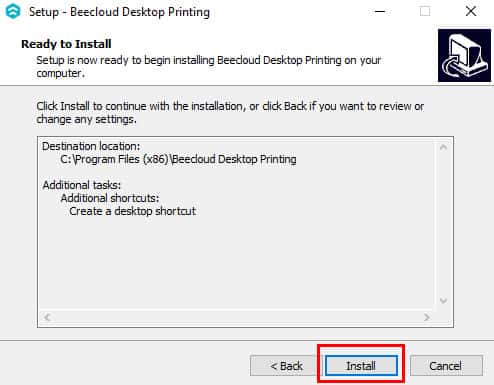 Installasi dan Penggunaan Beecloud Desktop Printing