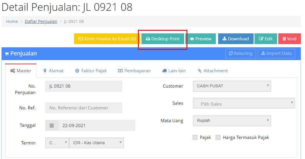Installasi dan Penggunaan Beecloud Desktop Printing